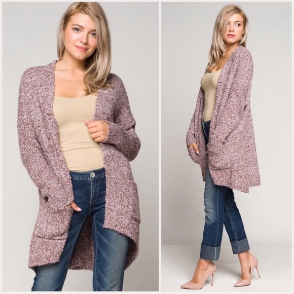 Soft Cardigan Sweater with Pockets - Picture 1 of 5